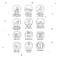 CEBA Polštář kojicí Cebuška PHYSIO Duo Žerzej 300 cm