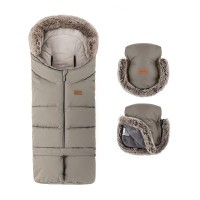 PETITE&MARS Set zimní fusak Arctic 4v1 + rukavice na kočárek Furry