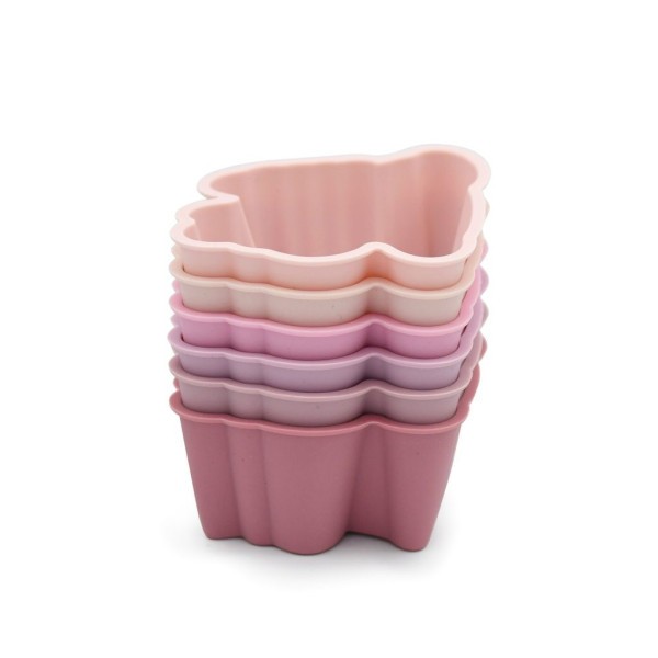 MELII Silikonové formy na muffiny 6 ks - jednorožec