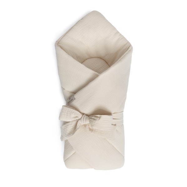 MACESHKA Mušelínová prošitá zavinovačka na zavazování - Beige