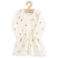 NEW BABY Kojenecké šaty z organické bavlny s dlouhým rukávem  Olivy