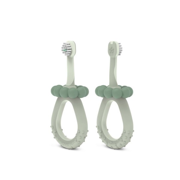 SUAVINEX Dětský kartáček na zoubky BABY 0-2 let - zelený