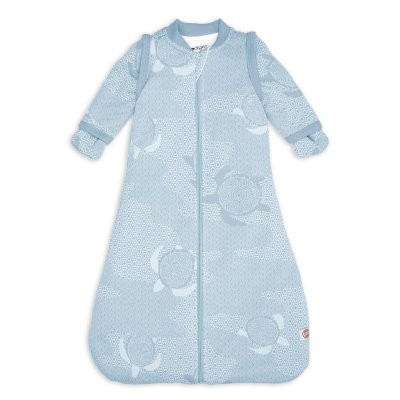 LODGER Spací pytel s rukávy Matcha - Blue Fogg vel. 50/56