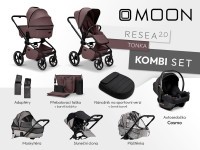 MOON Resea 2.0 Kombi set Kombinovaný kočárek + autosedačka