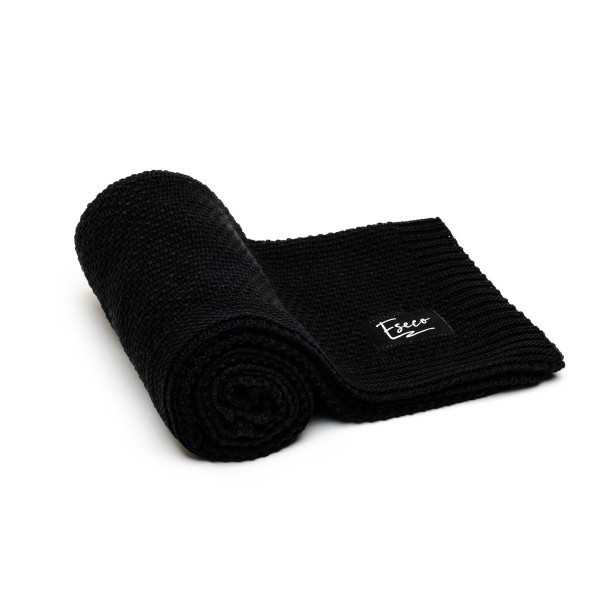 T-TOMI Pletená deka SPRING - black