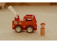 LITTLE DUTCH Hasičské auto dřevěné