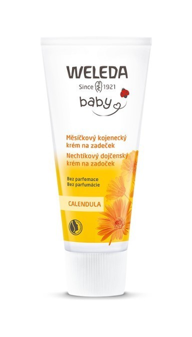 WELEDA Měsíčkový kojenecký krém na zadeček bez parfemace, 75 ml