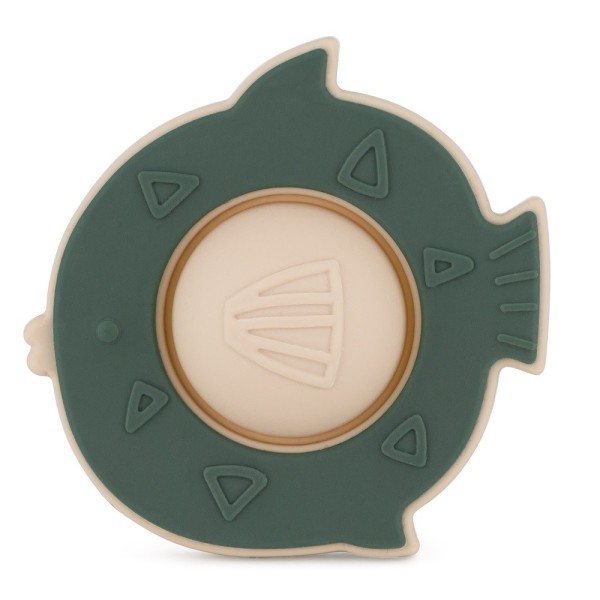 PETITE&MARS Hračka silikonová Fish Fiona 6m+ - Misty Green 6m+