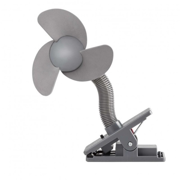 DOOKY Ventilátor na kočárek Stroller Fan Soft Foam - šedá