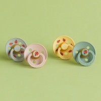 BIBS STUDIO Colour Ladybug dudlíky z přírodního kaučuku 2ks – velikost 1