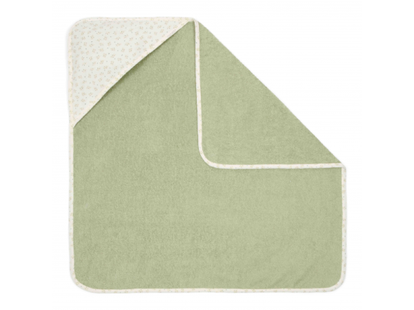 LITTLE DUTCH Osuška s kapucí 75x75 cm - Blueberry Leaves