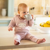 AKUKU Hrneček na učení samostatného pití, šikmý 150 ml