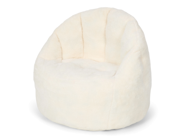 LITTLE DUTCH Křeslo dětské plyšové Soft -  White