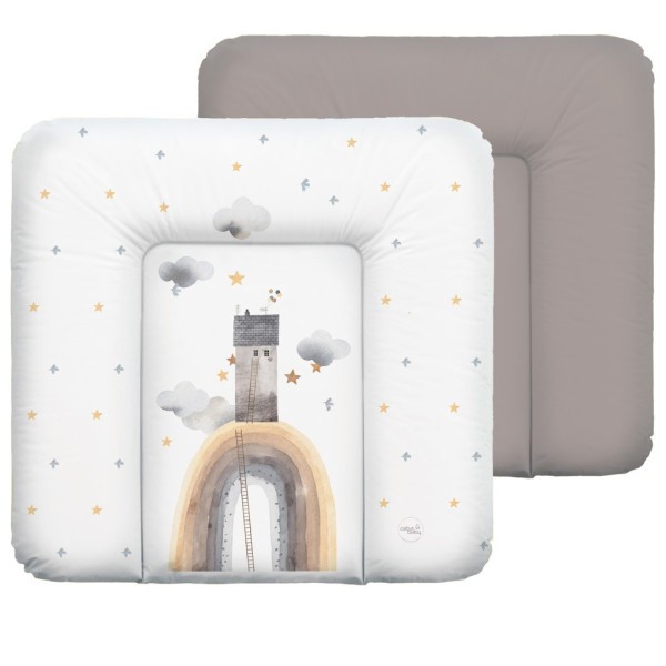 CEBA Podložka přebalovací měkká (75x72) - Basic Rainbow Home