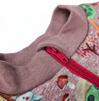 LITTLE ANGEL Mikina hřejivá rozepínací - muchomůrky