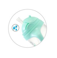 BABYONO Hrnek učicí s brčkem 6m+