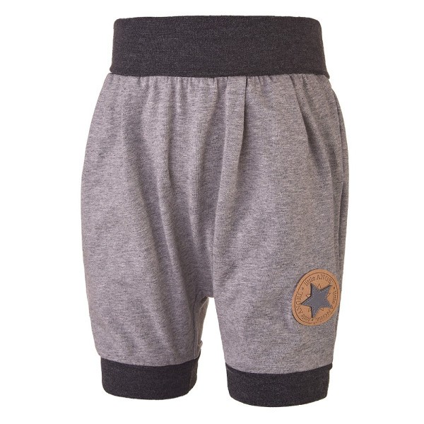 LITTLE ANGEL Šortky tenké harémky Outlast® - šedý melír Vel. 74