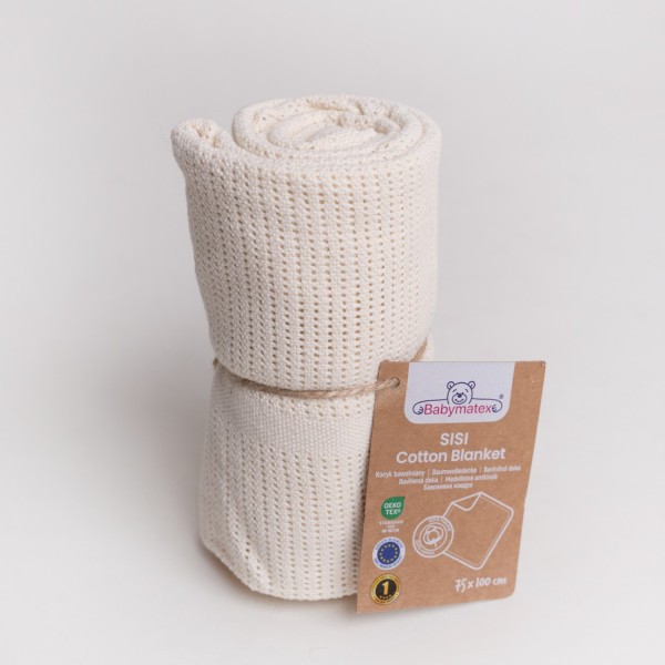 BABYMATEX Bavlněná dečka SISI 75x100 cm - ecru