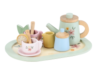 LUTTLE DUTCH Čajový set dřevěný s květinovým potiskem