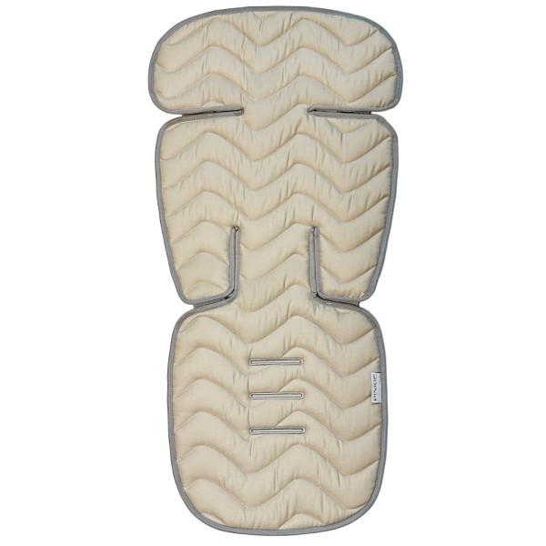 PINKIE podložka do kočárku Bio Wave - Cream