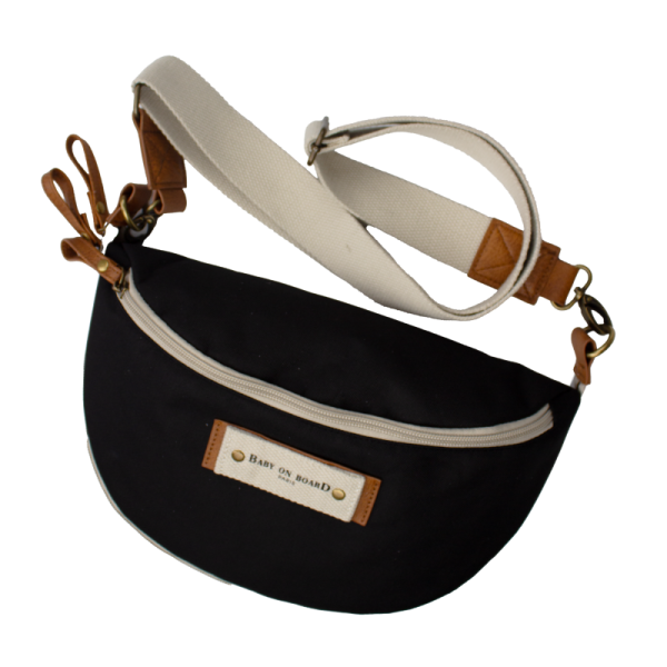 BABY ON BOARD Přebalovací Crossbody taška Armelle - Black