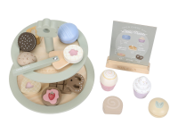 LITTLE DUTCH Stojan na cukroví s doplňky dřevěný