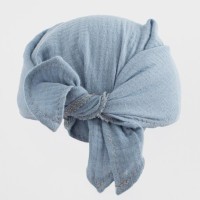 NEW BABY Dětský letní mušelínový šátek s kšiltem