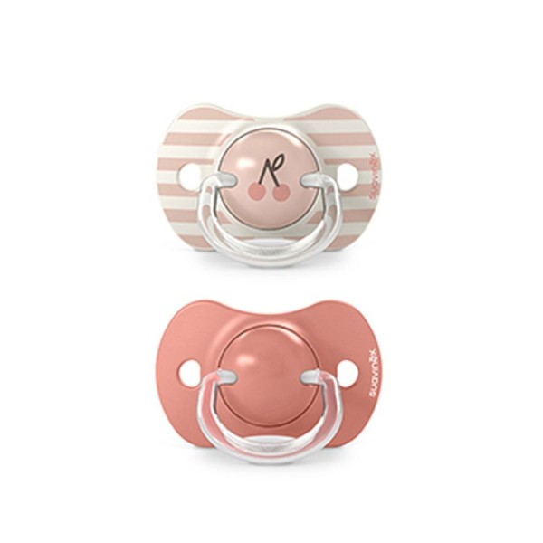 SUAVINEX Dudlík SX PRO fyziologický BIRDIES +18m 2 ks - růžový