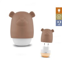 ZAZU Medvídek BENNY - noční světlo se senzorem soumraku