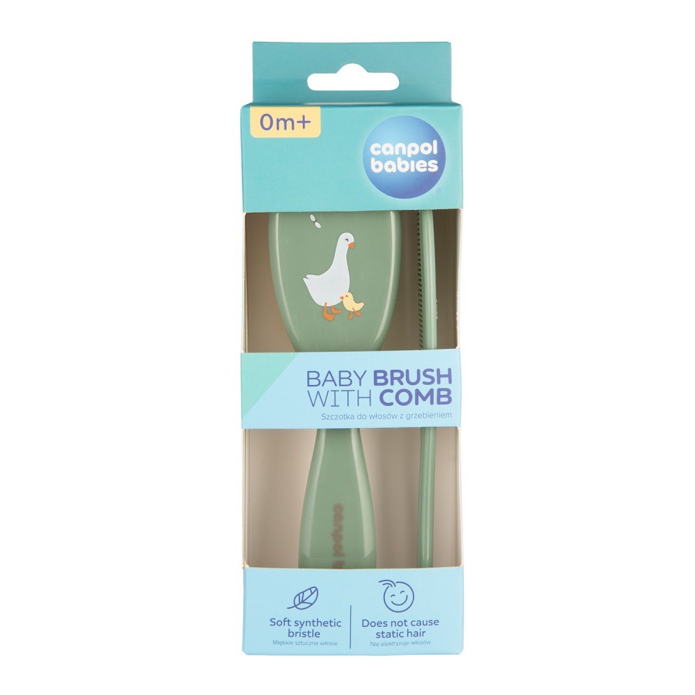 CANPOL BABIES Hřeben a kartáč GOOSE