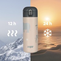 ZOPA Termoska na tekutiny s brčkem 400 ml