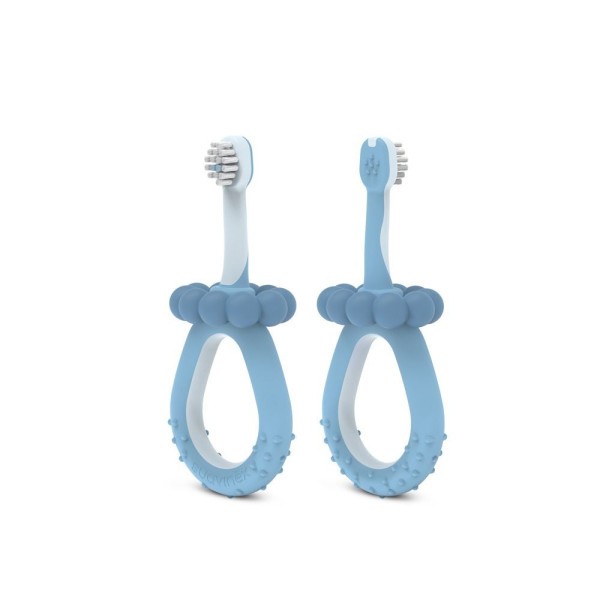 SUAVINEX Dětský kartáček na zoubky BABY 0-2 let - modrý