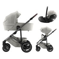 BRITAX RÖMER Set kočárek Smile 5Z + hluboká korba + autosedačka Baby-Safe PRO