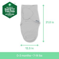 INGENUITY Zavinovačka SwaddleMe™  Ulitka bavlna 2ks 0,5 TOG 0-3m