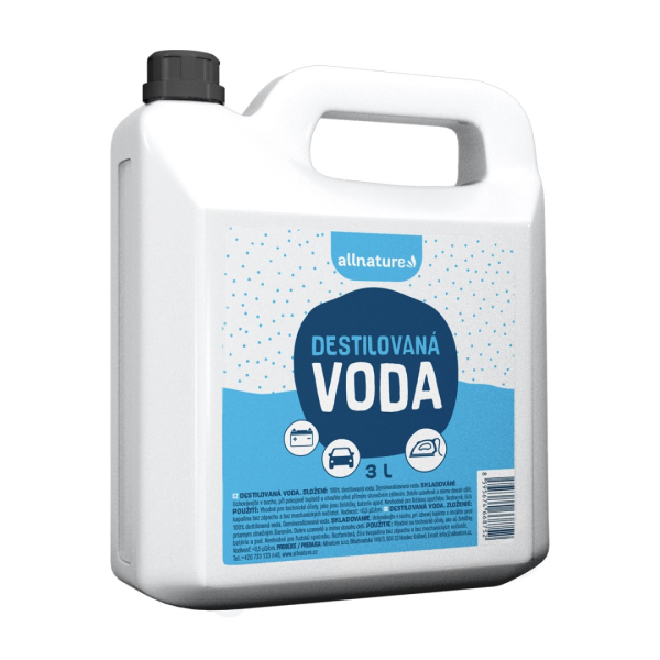 ALLNATURE Destilovaná voda 3 l - 3 l