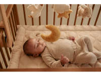 LITTLE DUTCH Hudební kolotoč dřevěný Newborn Naturals