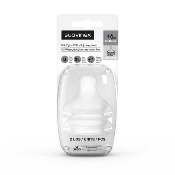 SUAVINEX SAVIČKA SX PRO FYZIOLOGICKÁ 2 ks - XL EXTRA SILNÝ PRŮTOK 2 KUSY