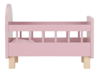 LITTLE DUTCH Postýlka pro panenky dřevěná s peřinkou Pink