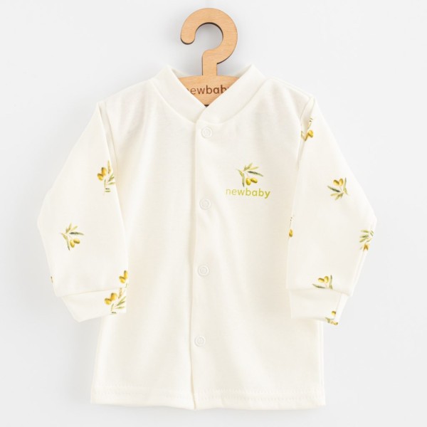 NEW BABY Kojenecký kabátek z organické bavlny  Olivy - vel. 56