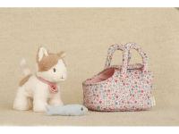 LITTLE DUTCH Kočička plyšová Marley v kabelce Soft Flowers