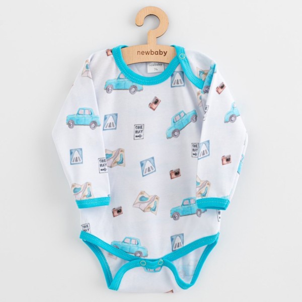 NEW BABY Kojenecké body New Baby Classic II cars - vel. 74