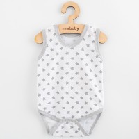 NEW BABY Kojenecké body bez rukávů Classic II hvězdičky