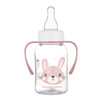 Canpol babies Lahev úzkohrdlá s úchyty CUTE ANIMALS 120ml