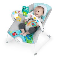 BABY EINSTEIN Lehátko hudební vibrační se světly Kick to It Neptune do 9 kg