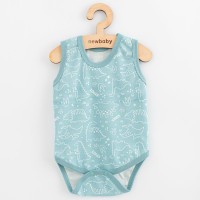 NEW BABY Kojenecké body bez rukávů Classic II dino