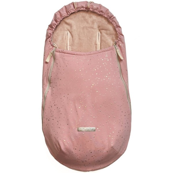 PINKIE Fusak Shine Gold - lehký 6m-2.5roku - Old Pink