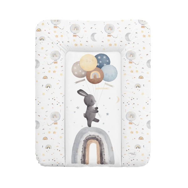 CEBA BABY Podložka přebalovací měkká malá (50x70) Basic - Rainbow Walk