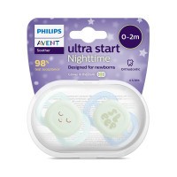 Philips AVENT Šidítko Ultrastart  noční 0-2m, 2 ks