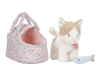 LITTLE DUTCH Kočička plyšová Marley v kabelce Soft Flowers