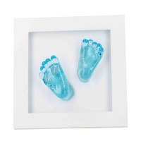 DOOKY Crystal Memories DeLuxe 3D Frame Handprint & Footprint